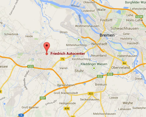 Anfahrt Autocenter Friedrich